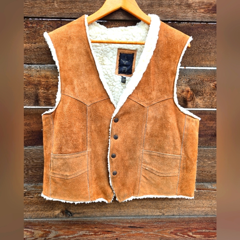 Unknown Brand Leather/Poly Vest